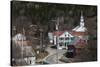 Vermont, East Topsham, Elevated Town View-Walter Bibikow-Stretched Canvas