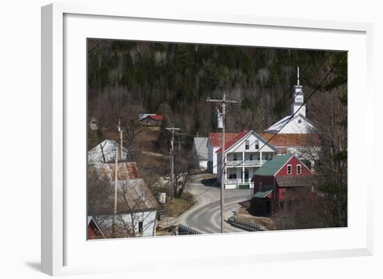 Vermont, East Topsham, Elevated Town View-Walter Bibikow-Framed Photographic Print