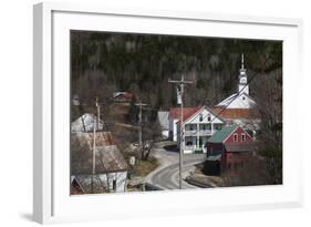 Vermont, East Topsham, Elevated Town View-Walter Bibikow-Framed Photographic Print