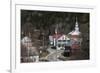 Vermont, East Topsham, Elevated Town View-Walter Bibikow-Framed Photographic Print