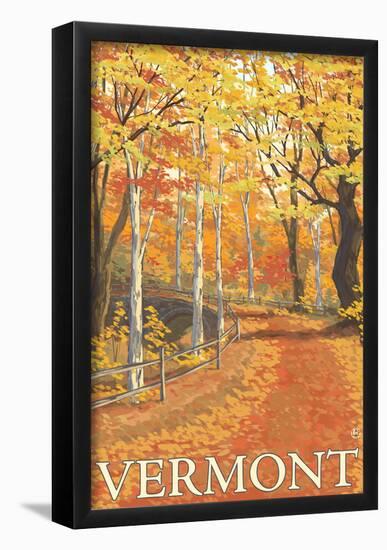 Vermont, Fall Colors Scene-null-Framed Poster