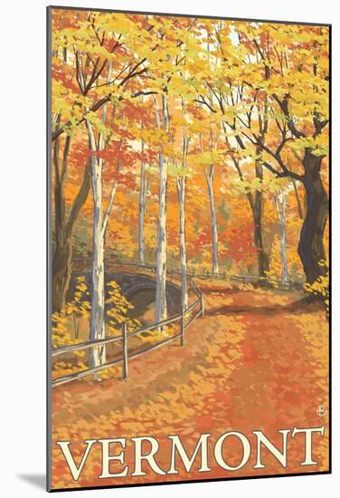 Vermont, Fall Colors Scene-null-Mounted Poster