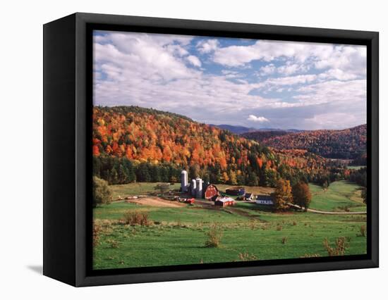 Vermont Farm in the Fall, USA-Charles Sleicher-Framed Stretched Canvas