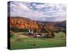 Vermont Farm in the Fall, USA-Charles Sleicher-Stretched Canvas