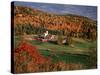 Vermont Farm in the Fall, USA-Charles Sleicher-Stretched Canvas