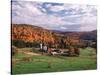 Vermont Farm in the Fall, USA-Charles Sleicher-Stretched Canvas