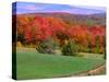 Vermont Hills in the Fall, Vermont, USA-Charles Sleicher-Stretched Canvas