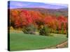 Vermont Hills in the Fall, Vermont, USA-Charles Sleicher-Stretched Canvas