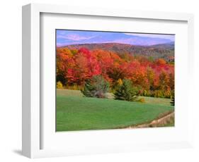 Vermont Hills in the Fall, Vermont, USA-Charles Sleicher-Framed Photographic Print
