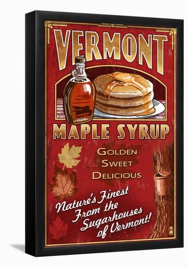 Vermont - Maple Syrup-null-Framed Poster