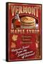 Vermont - Maple Syrup-Lantern Press-Framed Stretched Canvas