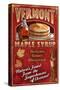 Vermont - Maple Syrup-Lantern Press-Stretched Canvas