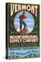 Vermont - Mountaineering Supply Company-Lantern Press-Stretched Canvas