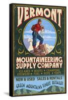 Vermont - Mountaineering Supply Company-Lantern Press-Framed Stretched Canvas