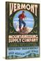 Vermont - Mountaineering Supply Company-Lantern Press-Stretched Canvas