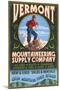 Vermont - Mountaineering Supply Company-Lantern Press-Mounted Art Print