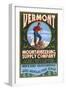 Vermont - Mountaineering Supply Company-Lantern Press-Framed Art Print