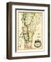 Vermont - Panoramic Map-Lantern Press-Framed Art Print