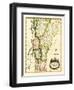 Vermont - Panoramic Map-Lantern Press-Framed Art Print