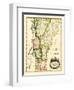 Vermont - Panoramic Map-Lantern Press-Framed Art Print