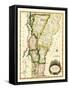 Vermont - Panoramic Map-Lantern Press-Framed Stretched Canvas