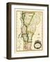 Vermont - Panoramic Map-Lantern Press-Framed Art Print