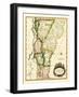 Vermont - Panoramic Map-Lantern Press-Framed Art Print