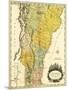 Vermont - Panoramic Map-Lantern Press-Mounted Art Print