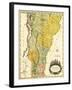 Vermont - Panoramic Map-Lantern Press-Framed Art Print