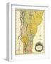 Vermont - Panoramic Map-Lantern Press-Framed Art Print