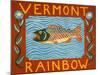 Vermont Rainbow-Stephen Huneck-Mounted Premium Giclee Print