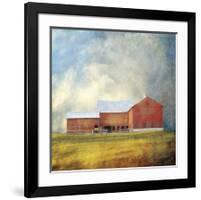 Vermont Red Barn-Dawne Polis-Framed Giclee Print