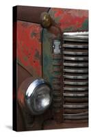 Vermont. Rusting Abandoned Vintage International Truck Detail-Judith Zimmerman-Stretched Canvas