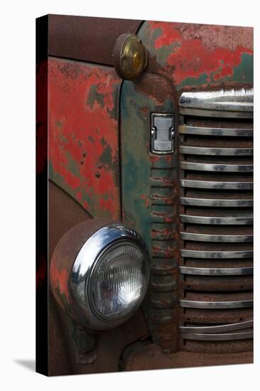 Vermont. Rusting Abandoned Vintage International Truck Detail-Judith Zimmerman-Stretched Canvas