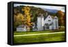 Vermont Scenic Farm I-George Oze-Framed Stretched Canvas