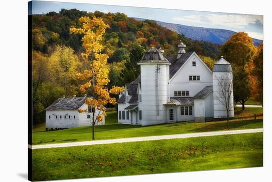 Vermont Scenic Farm I-George Oze-Stretched Canvas