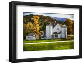 Vermont Scenic Farm I-George Oze-Framed Photographic Print