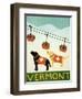 Vermont Ski Patrol Black-Stephen Huneck-Framed Premium Giclee Print