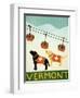 Vermont Ski Patrol Black-Stephen Huneck-Framed Premium Giclee Print