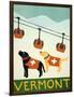 Vermont Ski Patrol Black-Stephen Huneck-Framed Premium Giclee Print