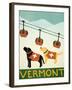 Vermont Ski Patrol Black-Stephen Huneck-Framed Giclee Print