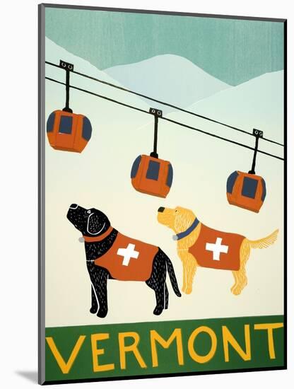 Vermont Ski Patrol Black-Stephen Huneck-Mounted Giclee Print