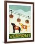 Vermont Ski Patrol Black-Stephen Huneck-Framed Giclee Print