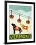 Vermont Ski Patrol Black-Stephen Huneck-Framed Giclee Print