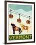 Vermont Ski Patrol Black-Stephen Huneck-Framed Giclee Print