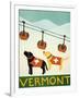 Vermont Ski Patrol Black-Stephen Huneck-Framed Giclee Print