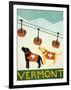 Vermont Ski Patrol Black-Stephen Huneck-Framed Giclee Print