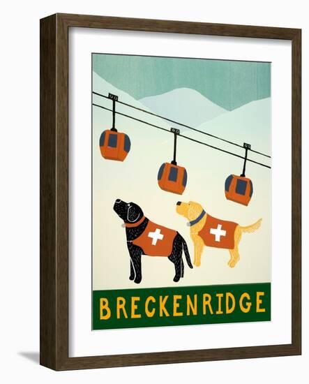 Vermont Ski Patrol Breckenridge-Stephen Huneck-Framed Giclee Print