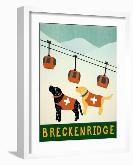 Vermont Ski Patrol Breckenridge-Stephen Huneck-Framed Giclee Print