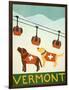 Vermont Ski Patrol Choc-Stephen Huneck-Framed Giclee Print